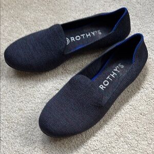 Rothy's Women’s Navy Blue slip on loafer size 7